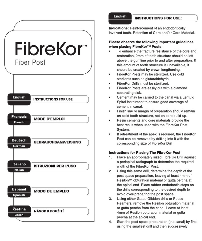 PENTRON FibreKor Instructions for use