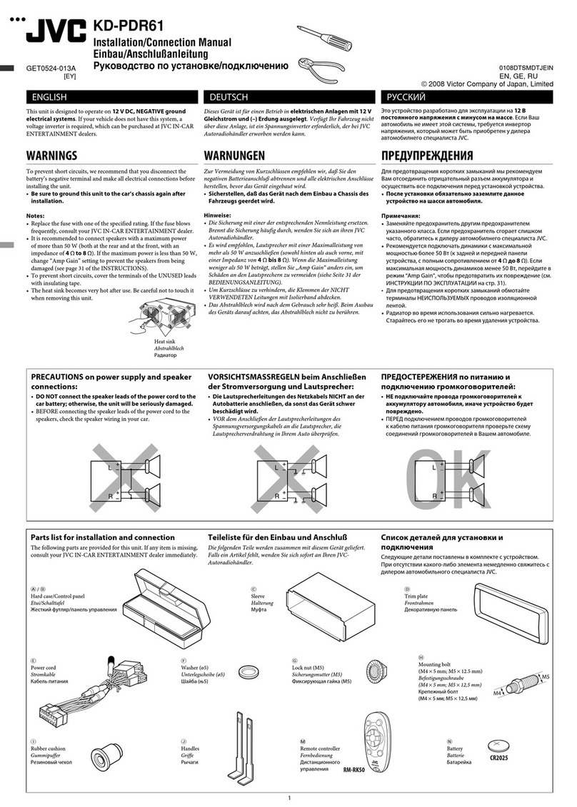 JVC KD-PDR61 Guide