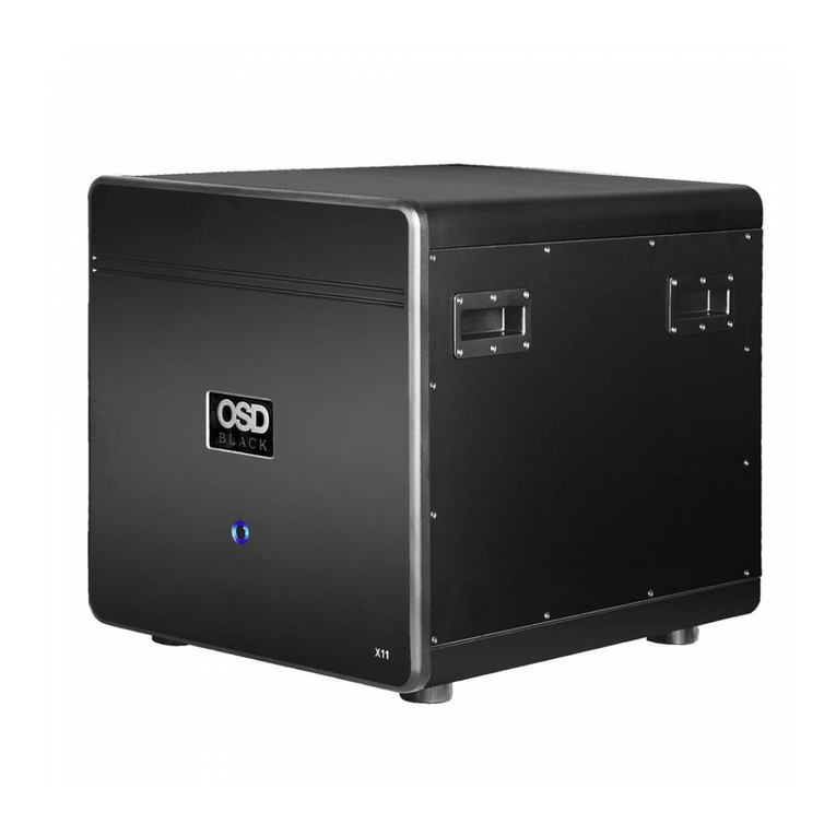 OSD Audio BLACK THEATRO X11 User manual