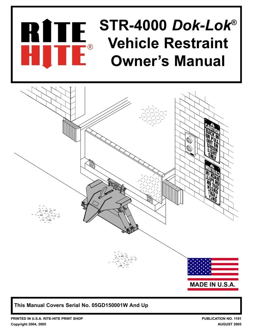 RITE-HITE Dok-Lok STR-4000 owner's manual