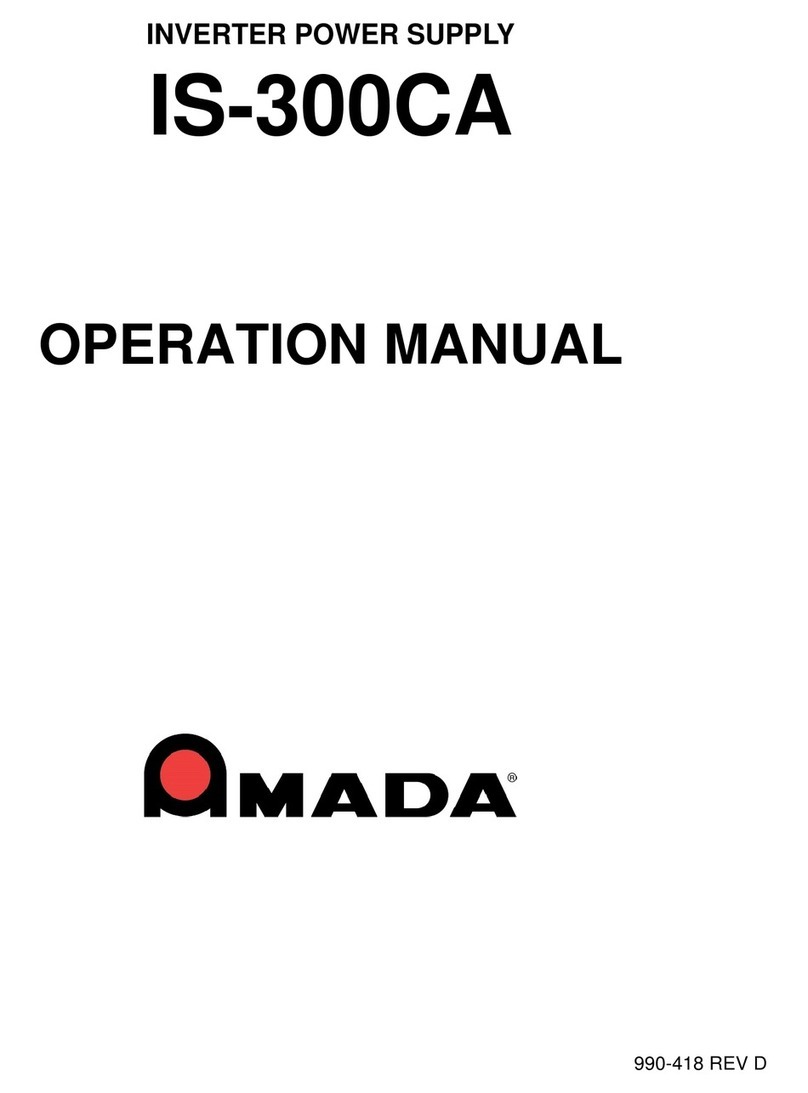 Amada IS-300CA Operation manual
