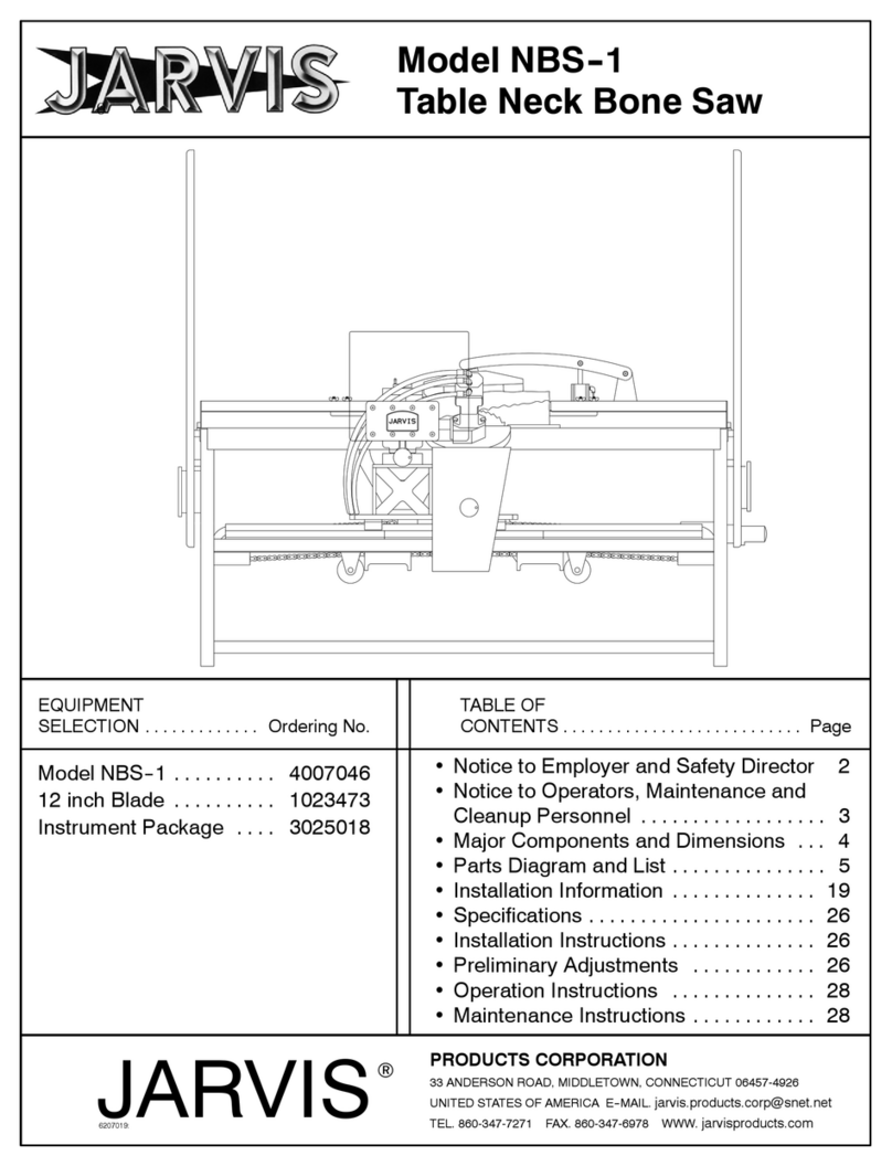 Jarvis NBS-1 Operation and maintenance instructions