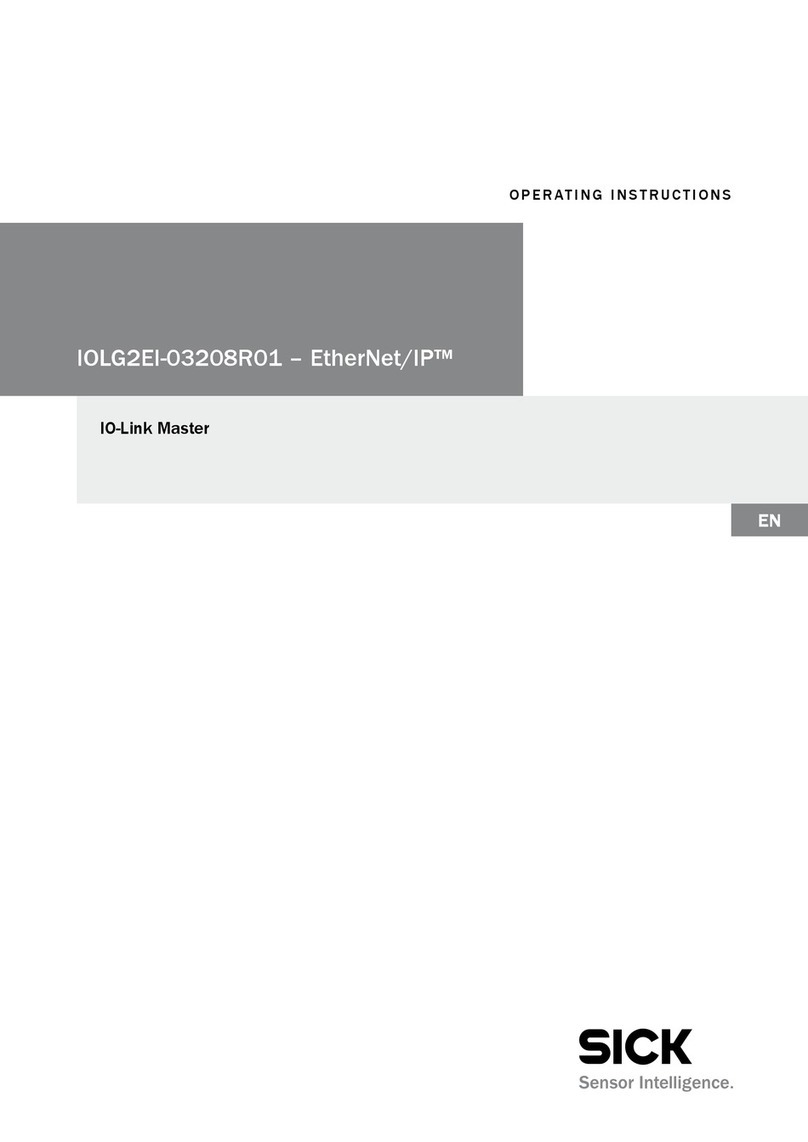 SICK IO-Link Master IOLG2EI-03208R01 EtherNet/IP operating instructions