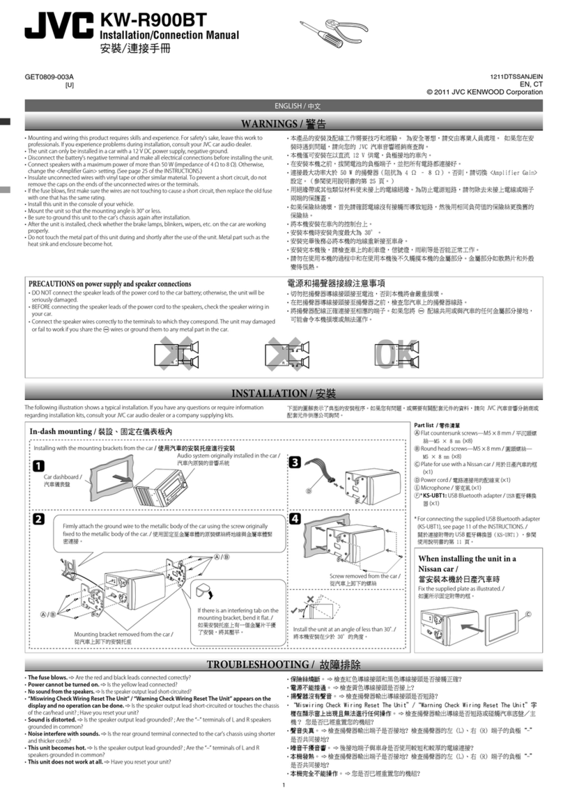 JVC KW-R900BT Guide