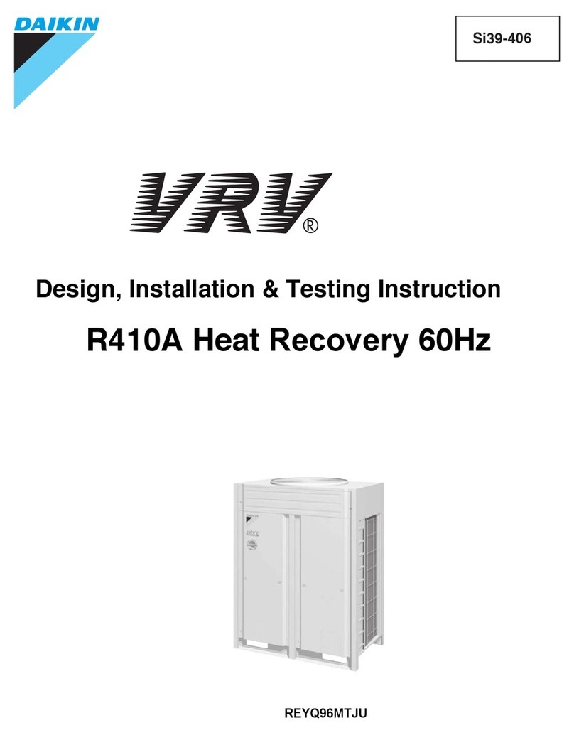 Daikin REYQ96MTJU User manual Daikin REYQ96MTJU User manual