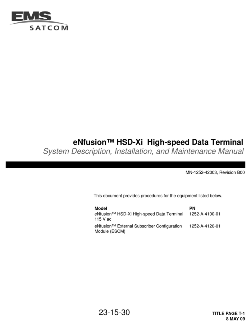EMS eNfusion 1252-A-4100-01 System Description, Installation and Maintenance Manual
