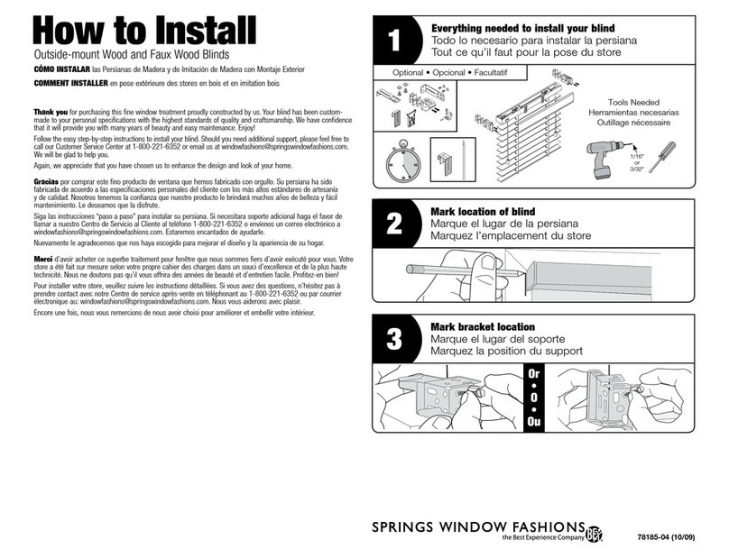Springs Window Fashions Wood Assembly instructions Springs Window Fashions Wood Assembly instructions