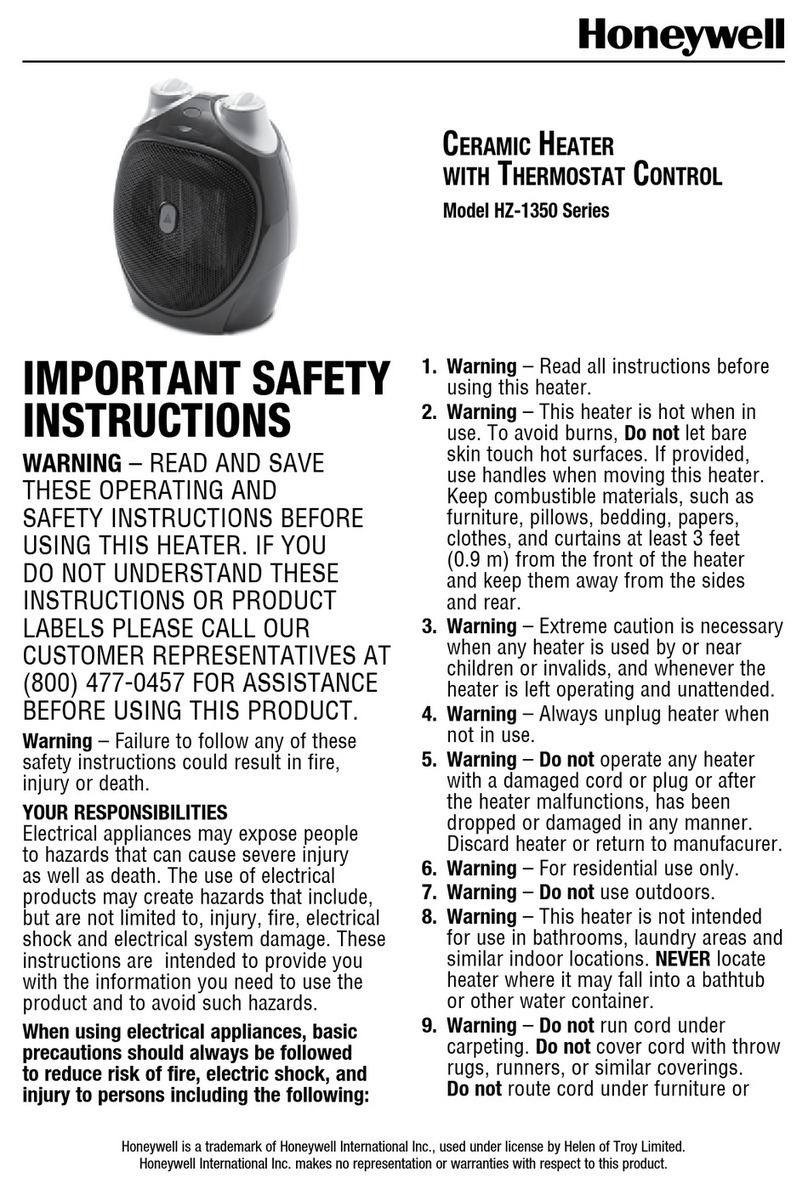 Honeywell HZ-1350 Series User manual