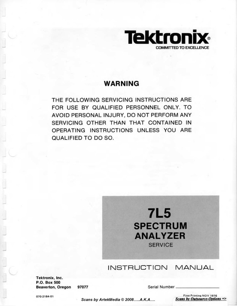 Tektronix 7L5 instruction manual