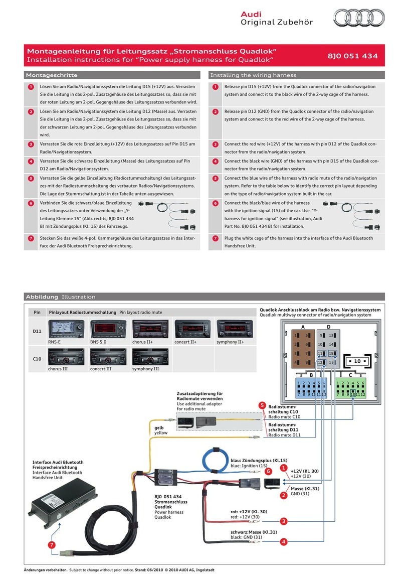 Audi 8J0 051 434 User manual