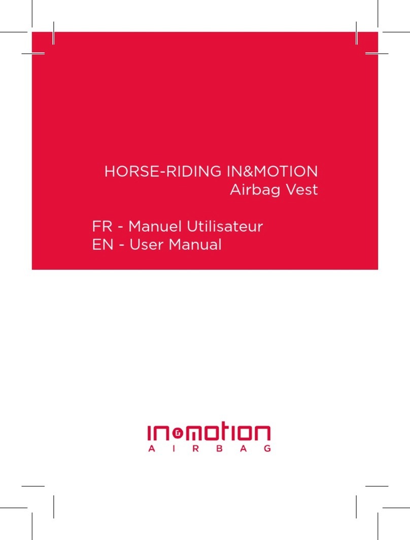 IN&MOTION HORSE-RIDING AIRBAG VEST user manual