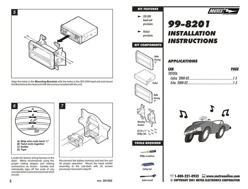 Metra Electronics 99-8201 installation instructions