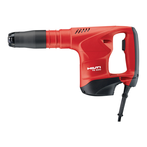 Hilti TE 500 User manual