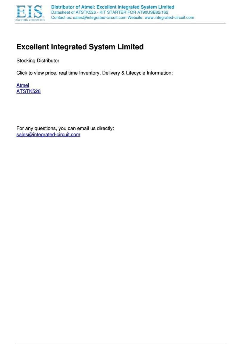 Atmel STK526 Hardware user's guide