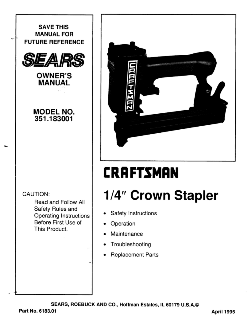 Sears Craftsman 351.183001 owner's manual