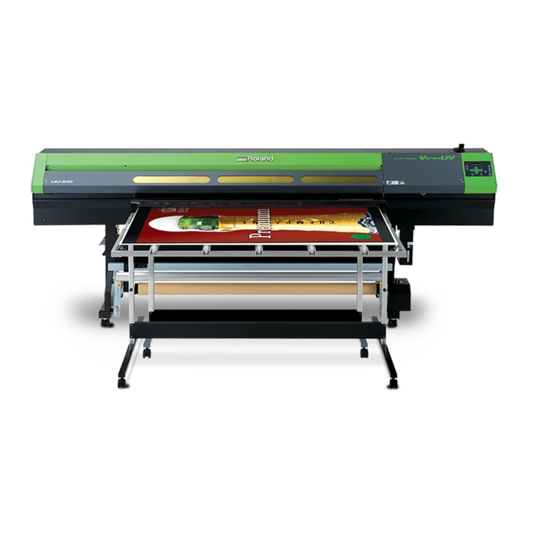 Roland VersaUV LEJ-640 Operating and maintenance manual