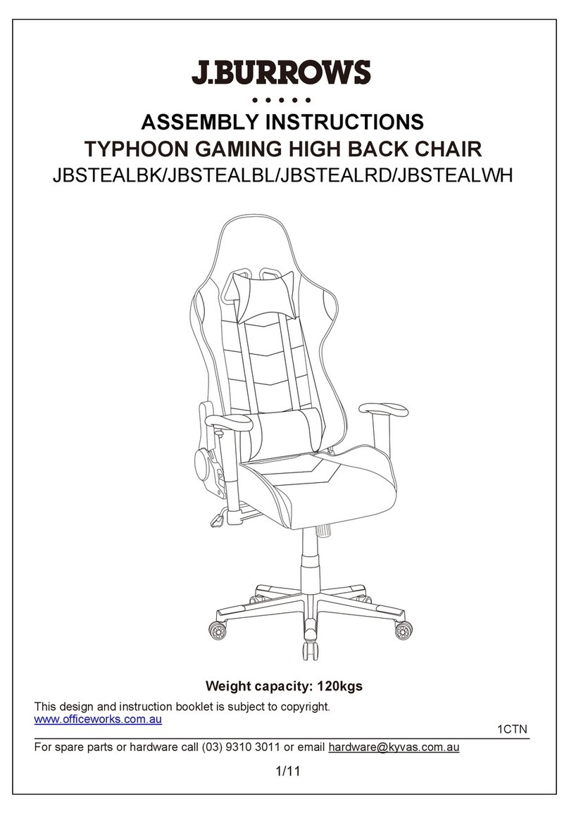J.Burrows TYPHOON JBSTEALBK Assembly instructions