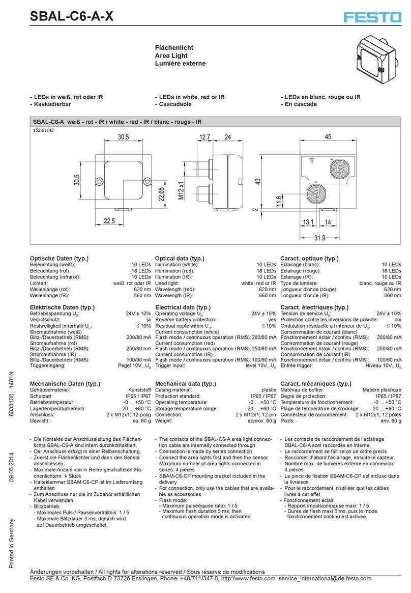 Festo SBAL-C6-A-X installation instructions