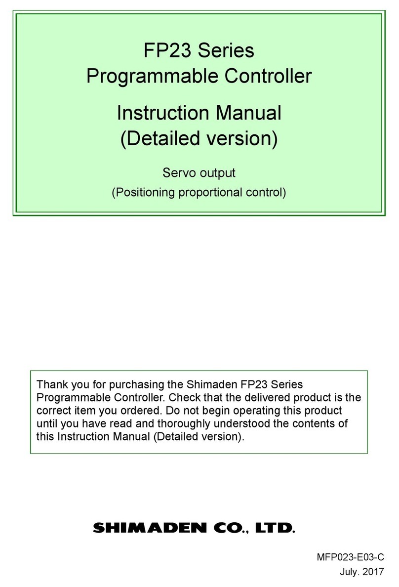 Shimaden FP23 Series Detailed instruction manual