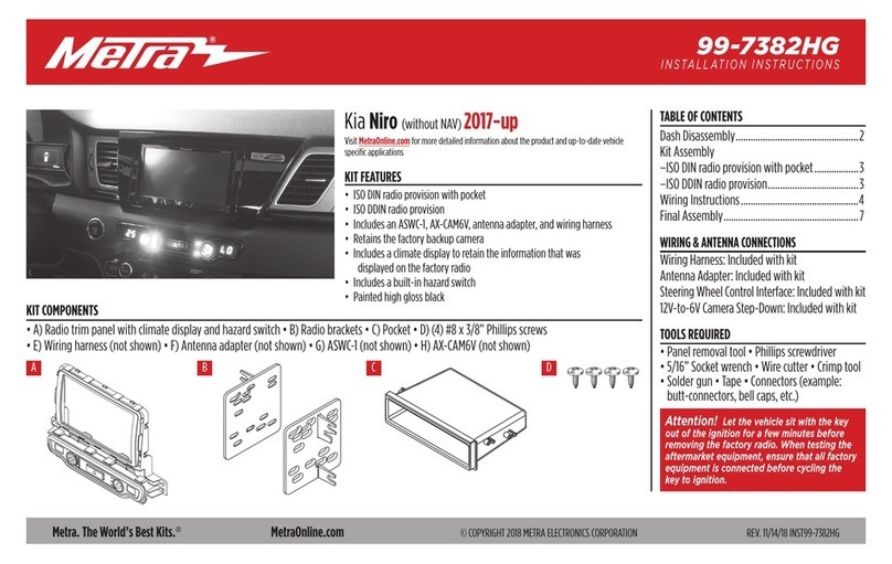 Metra Electronics 99-7382HG installation instructions