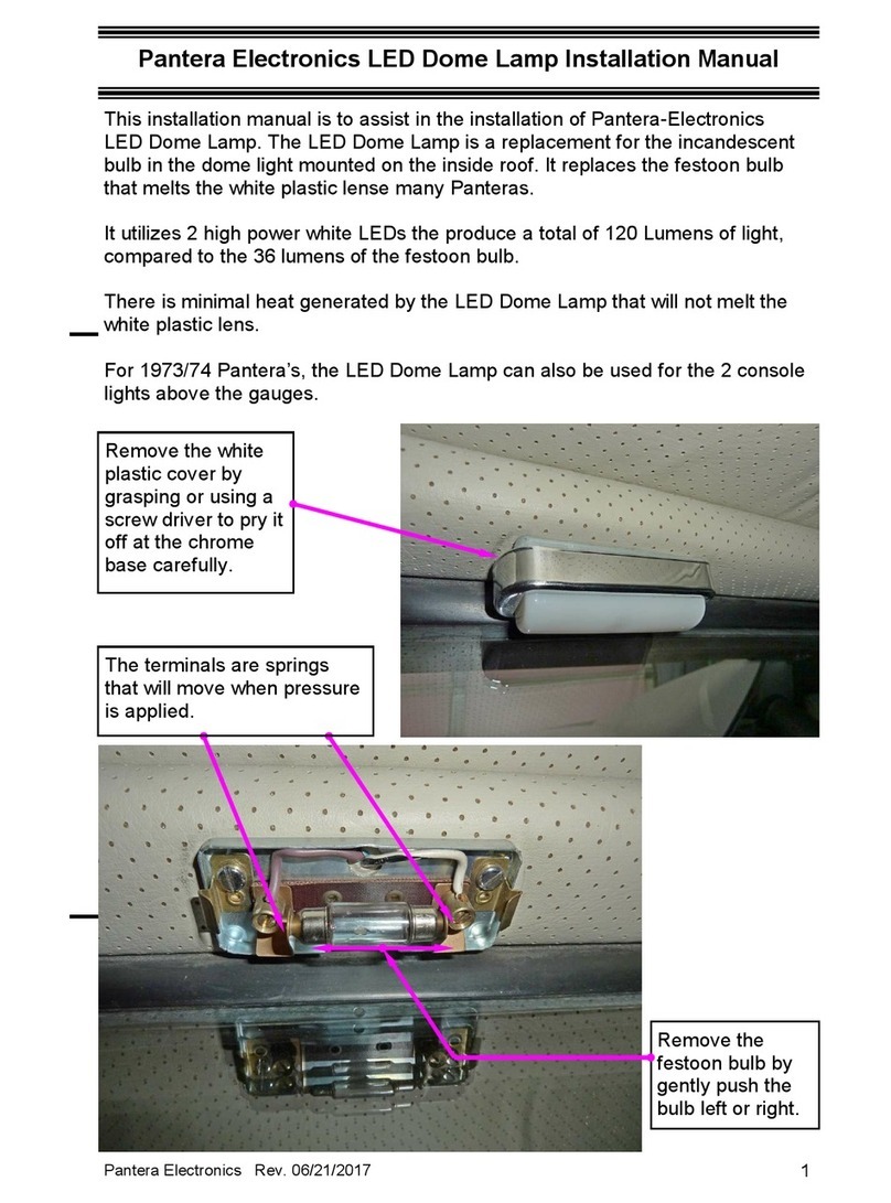 Pantera Electronics LDL-01 installation manual