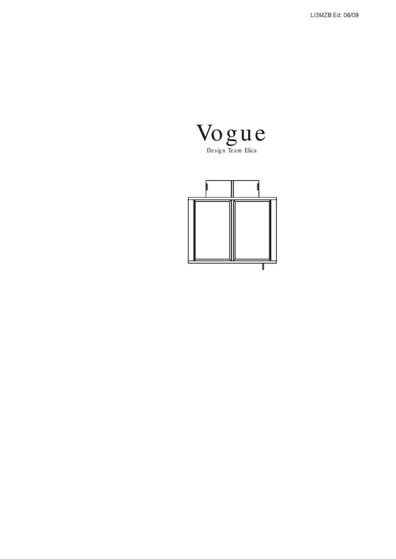 ELICA Vogue Instruction on mounting and use