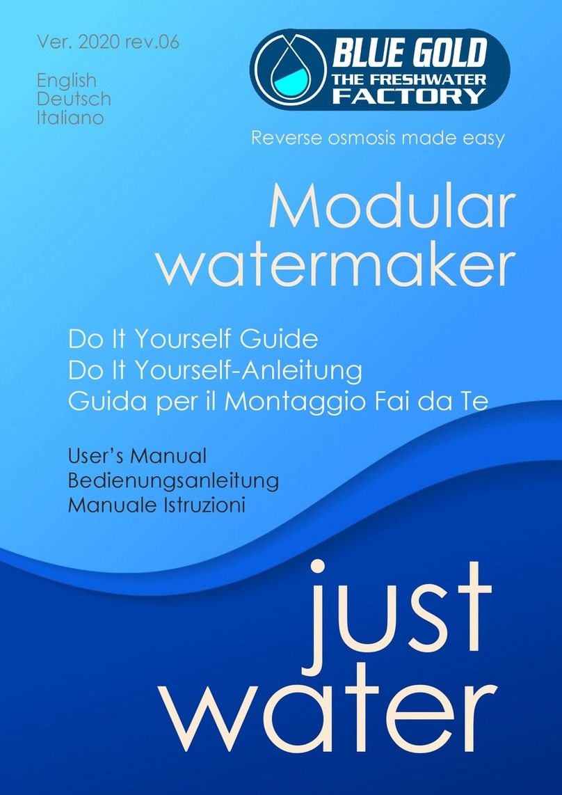 Blue Gold JUST WATER Series user manual