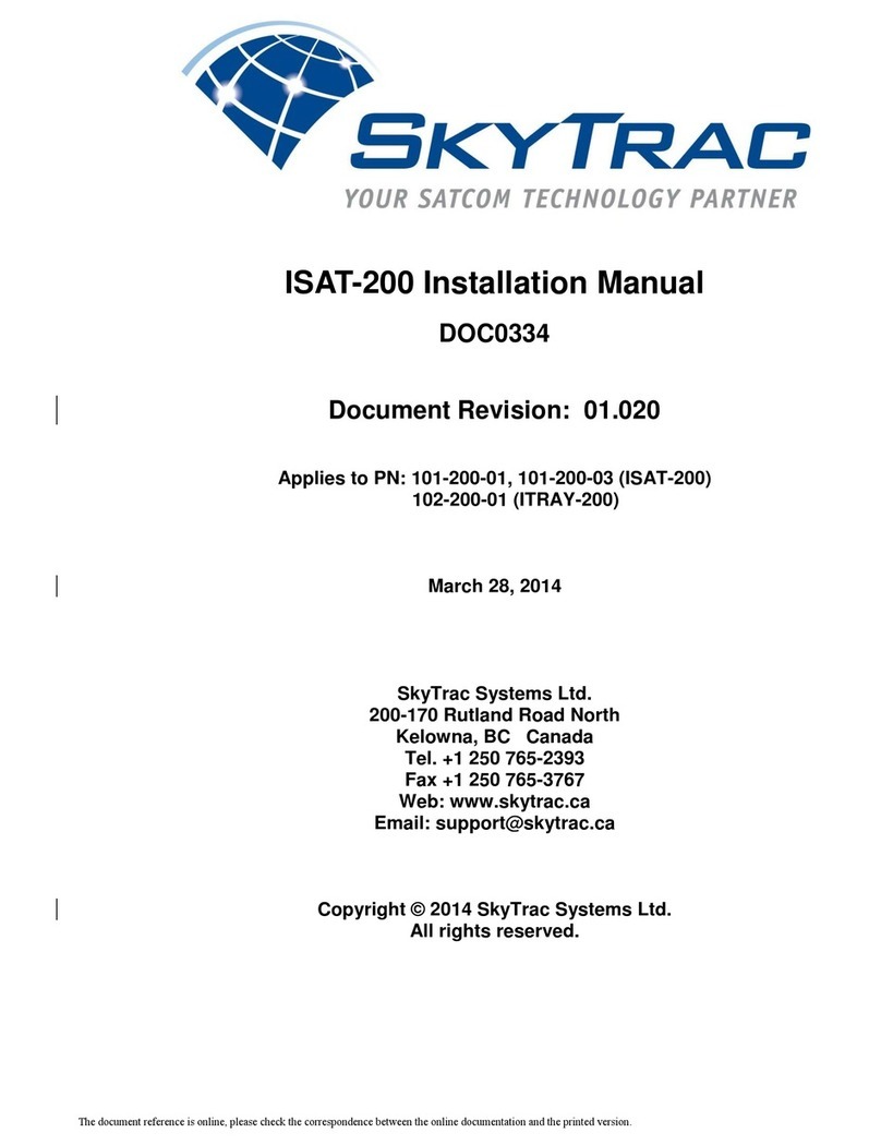 Skytrac ISAT-200 Series User manual