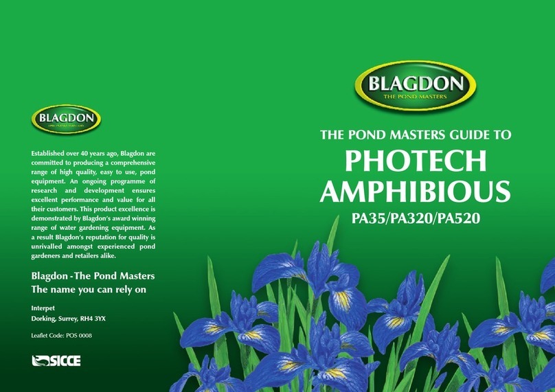 Sicce BLAGDON PHOTECH AMPHIBIOUS User manual