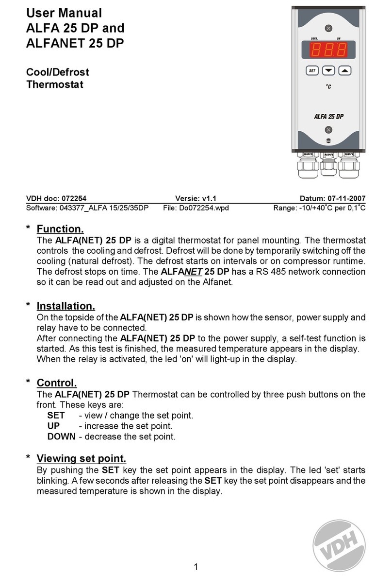 VDH ALFA 25 DP User manual