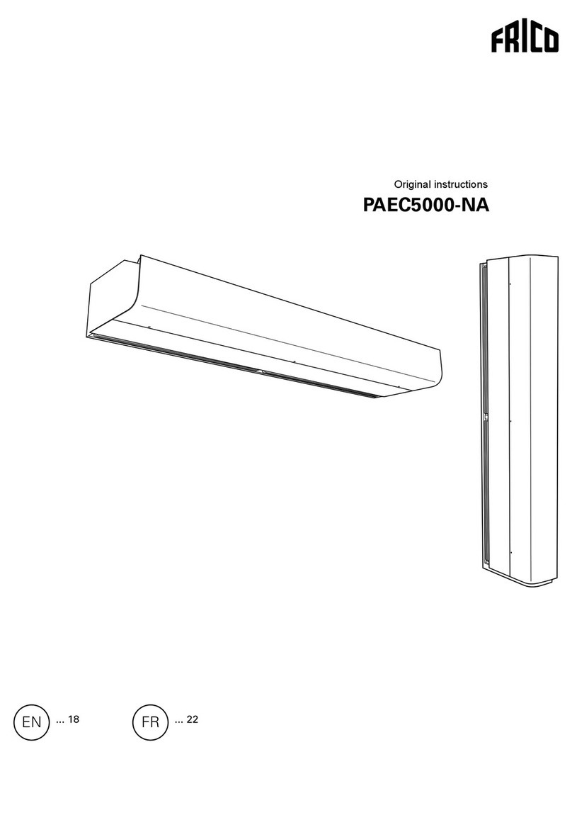 Frico PAEC5000-NA Series User manual