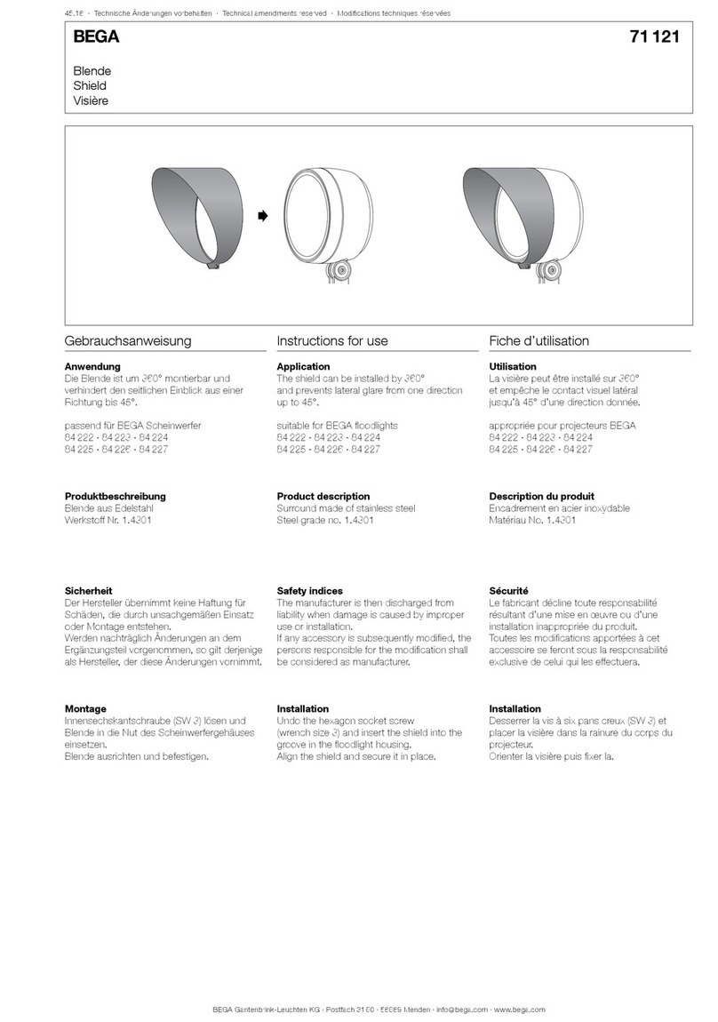 BEGA 71 121 User manual