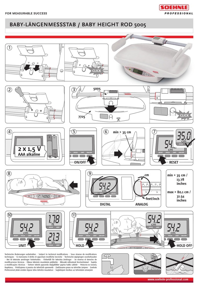 Soehnle Professional 5005 quick start guide
