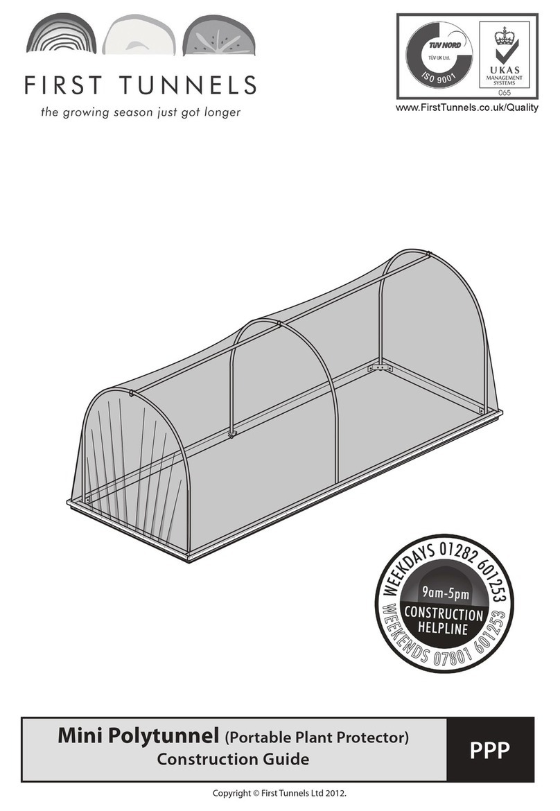 FIRST TUNNELS Mini Polytunnel Construction guide