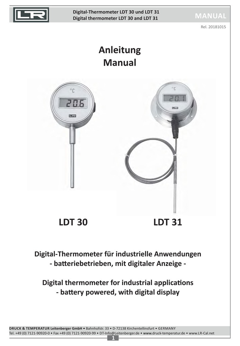 DRUCK & TEMPERATUR Leitenberger LDT 30 manual