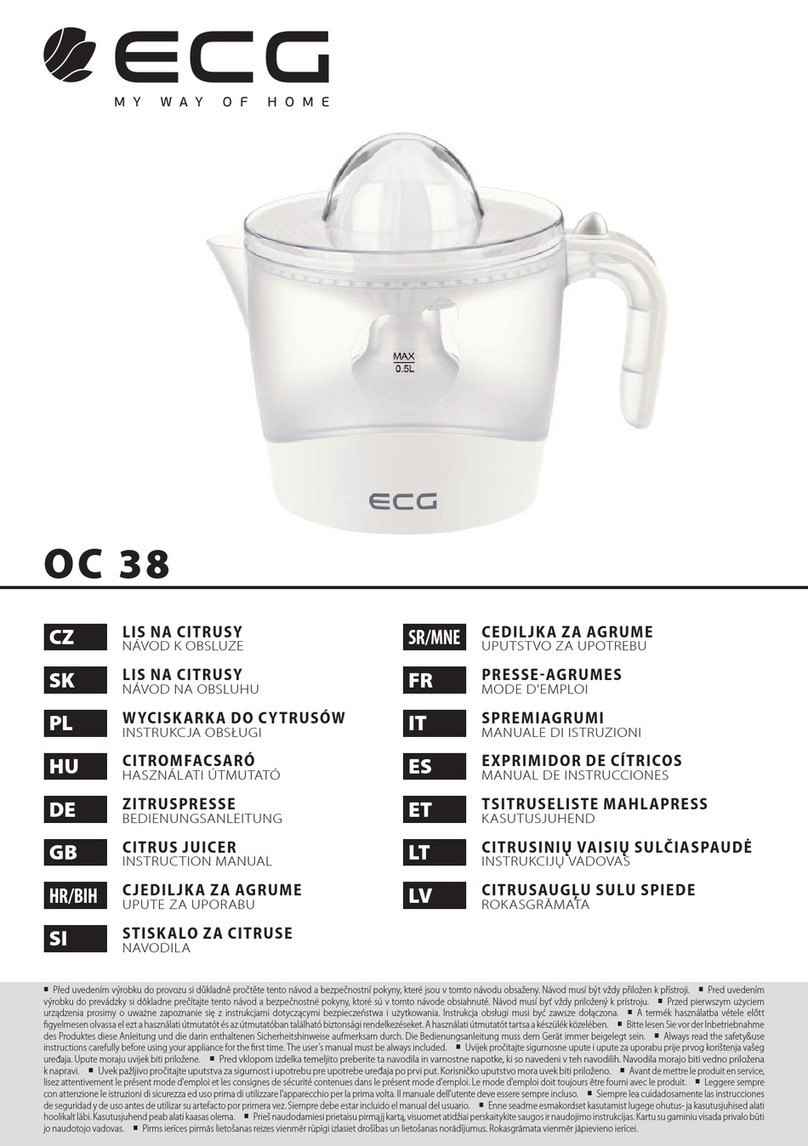 ECG OC 38 User manual