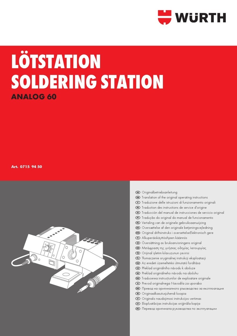 Würth ANALOG 60 Translation of the original operating instructions
