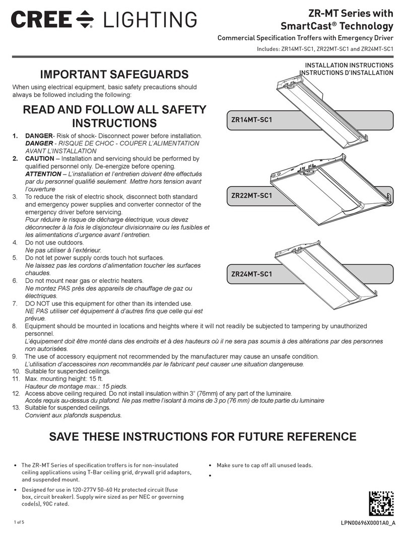 CREE LIGHTING ZR-MT Series installation instructions
