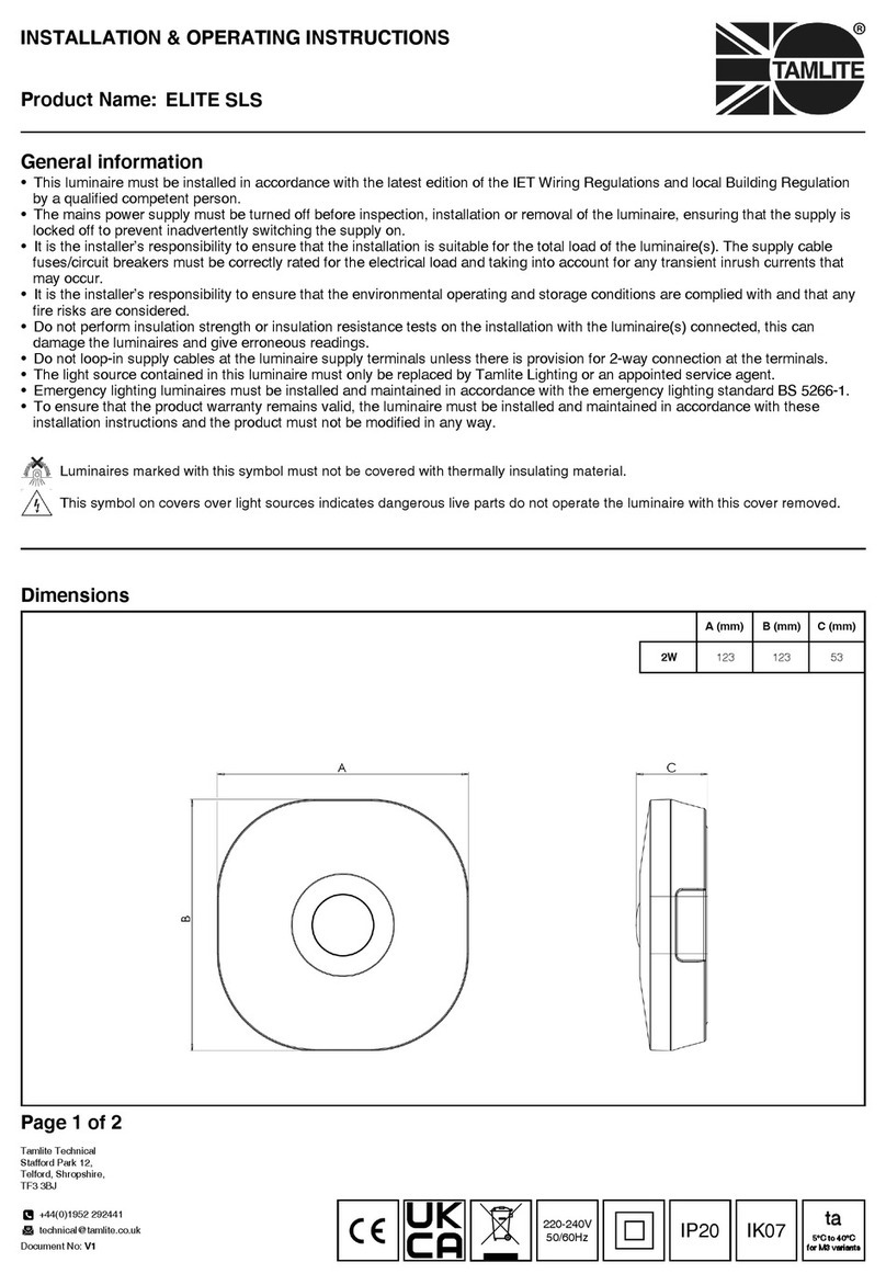 Tamlite ELITE SLS Manual