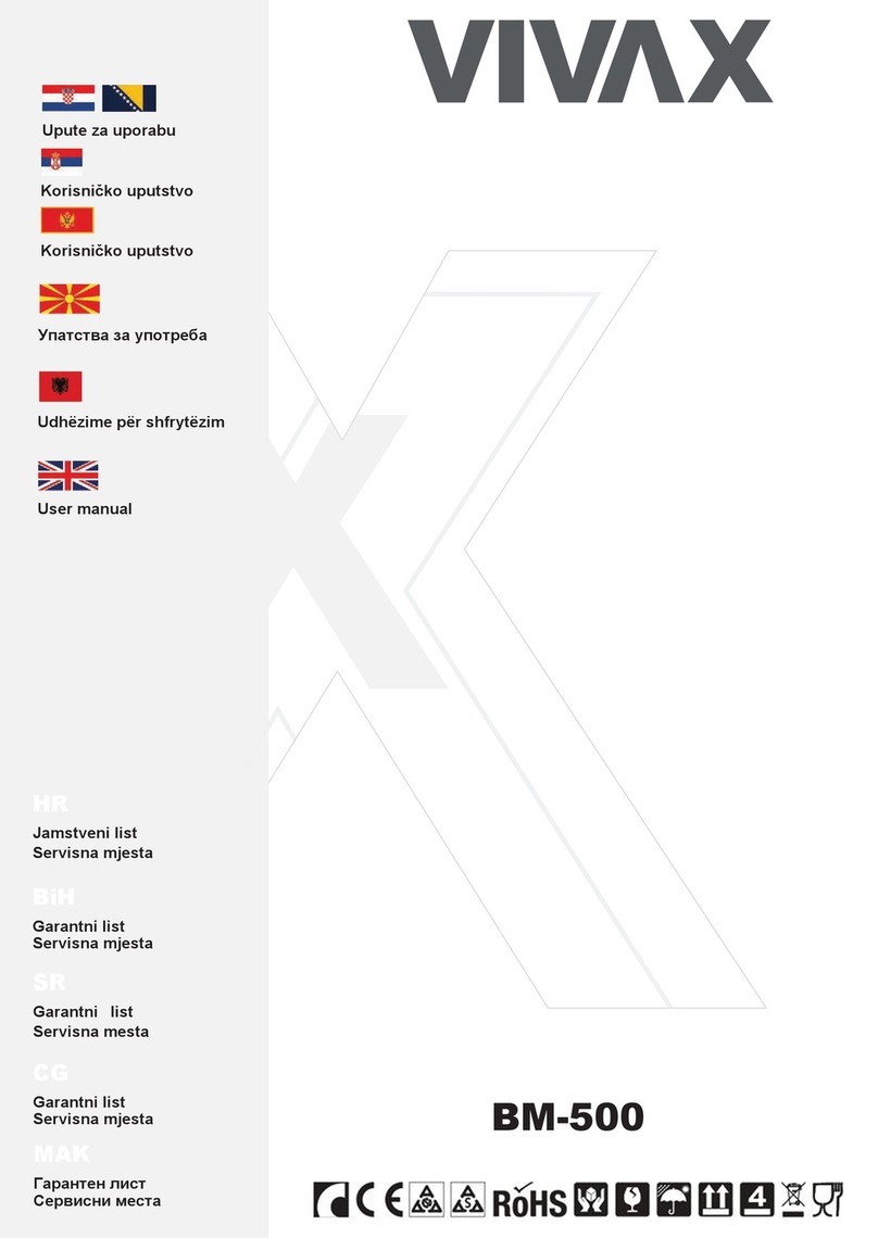 Vivax BM-500 user manual