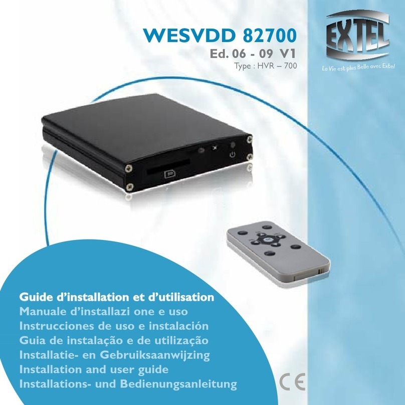 Extel WESVDD 82700 Installation and user guide