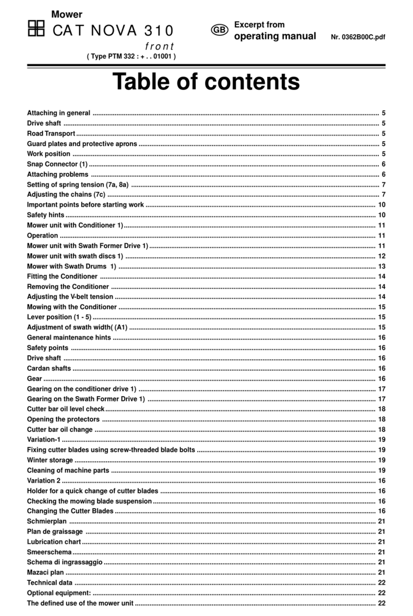Pottinger CAT NOVA 310 operating manual