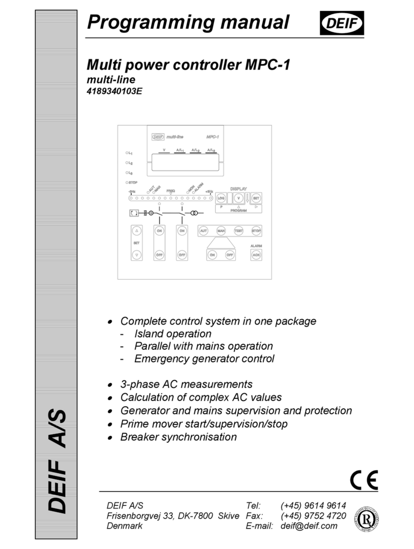 Deif MPC-1 Owner's manual