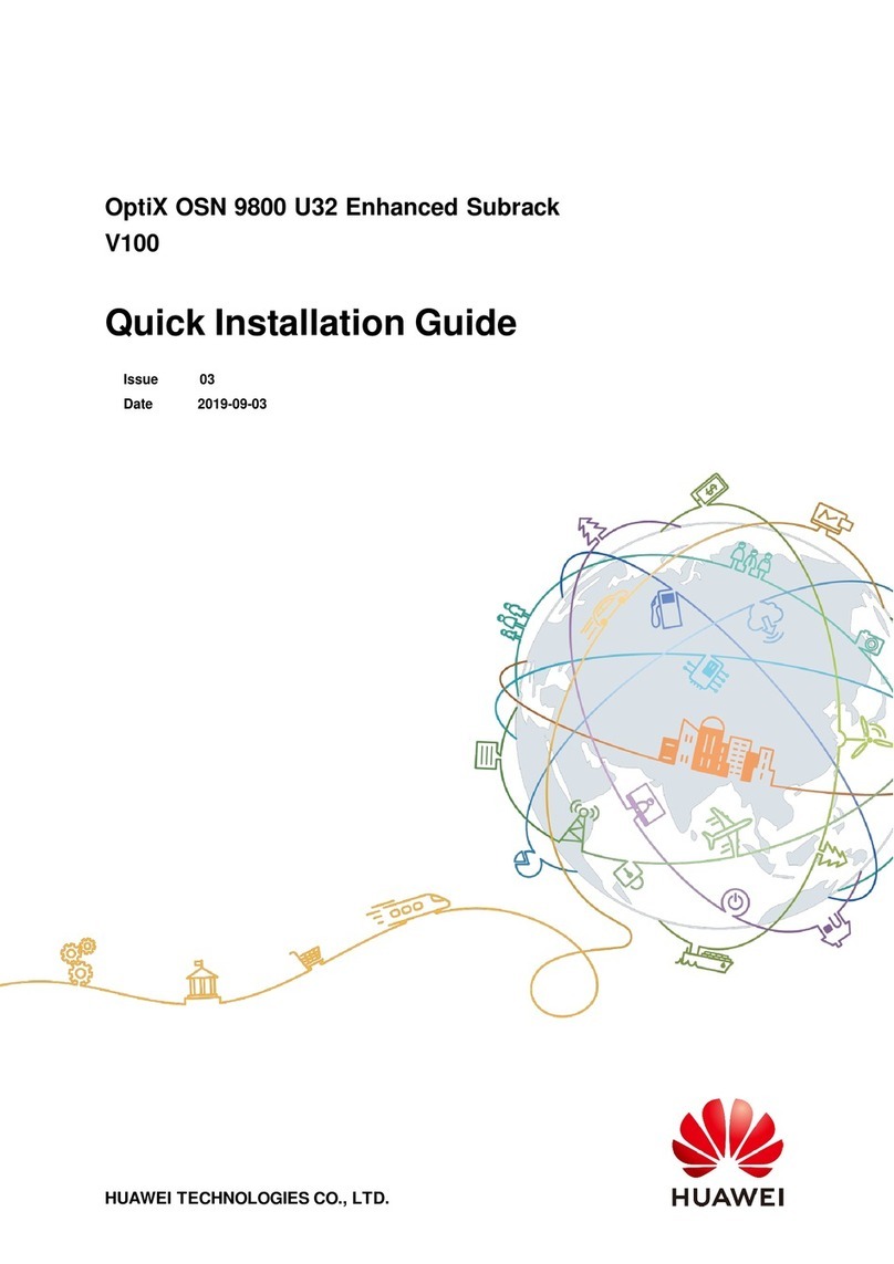 Huawei OptiX OSN 9800 U32 Enhanced Subrack V100 Quick installation guide Huawei OptiX OSN 9800 U32 Enhanced Subrack V100 Quick installation guide