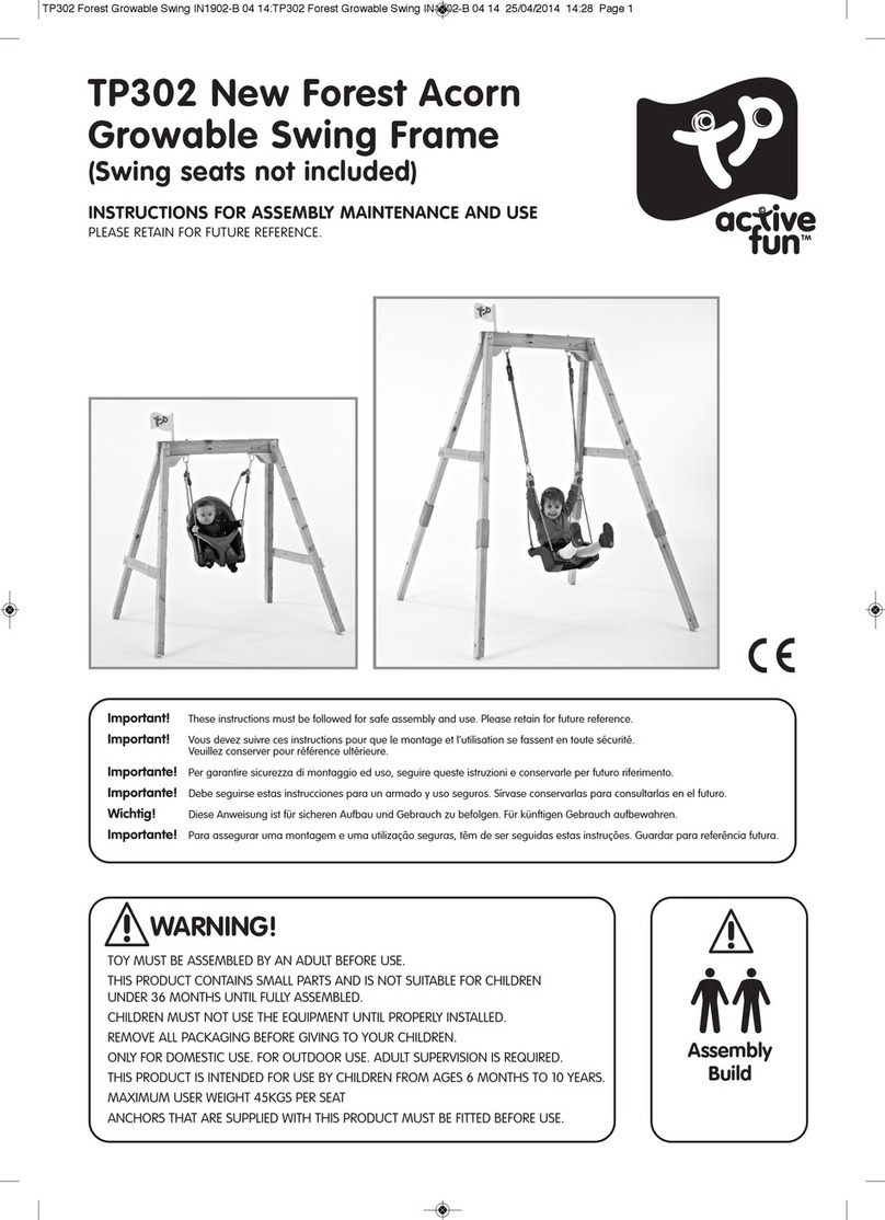 TP active fun New Forest Acorn Growable Swing Frame Quick guide