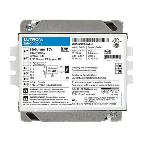 Lutron Electronics LTEA4U1UKL Series User manual