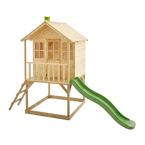 TP active fun Hill Top Wooden Tower Playhouse Quick guide