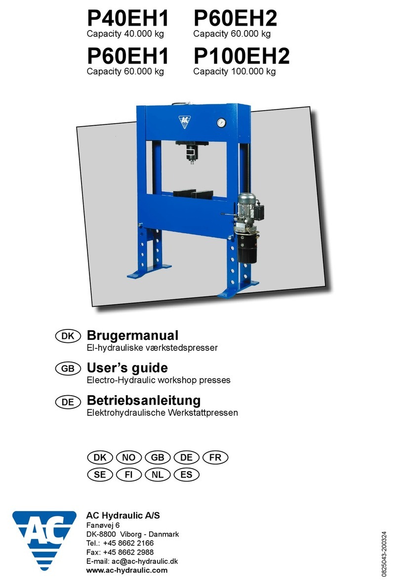 AC Hydraulic P40EH1 user guide