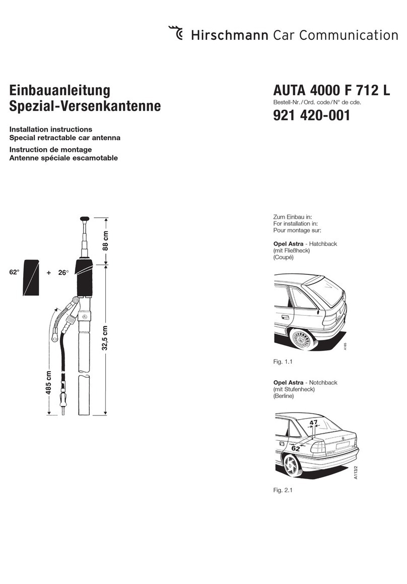 Hirschmann Car Communication AUTA 4000 F 712 L User manual
