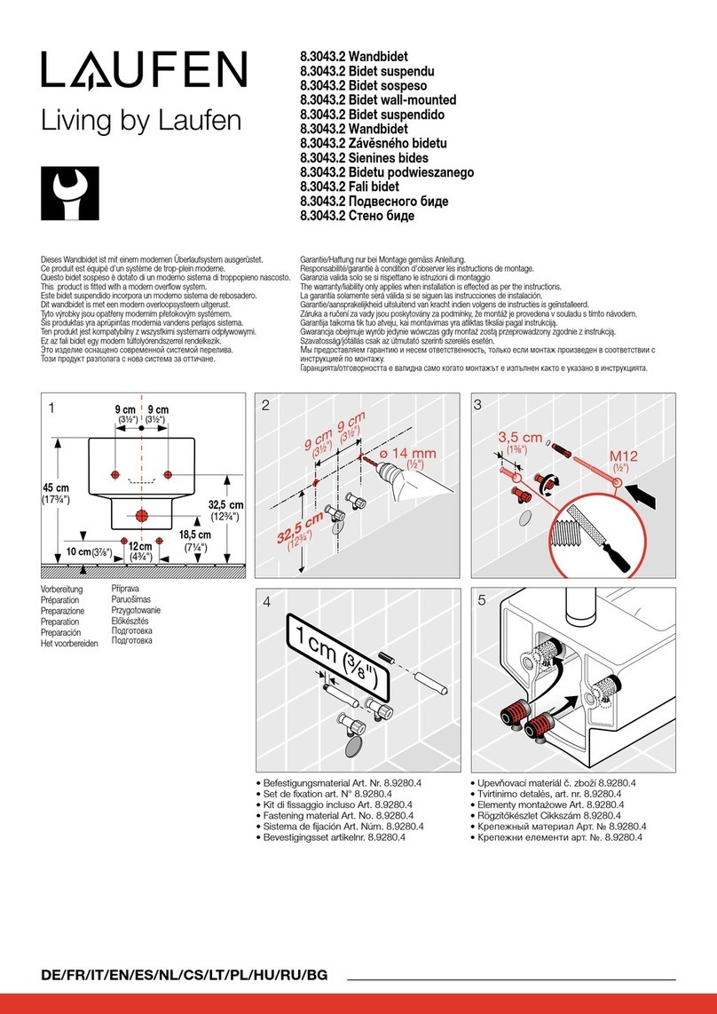 Laufen 8.3043.2 Assembly instructions